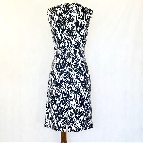 White House Black Market Pattern Sleeveless Dress - Picture 4 of 8
